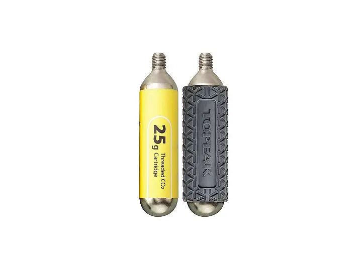 CO2-patroner, m/silicone sleeve, 25 g, 2 st