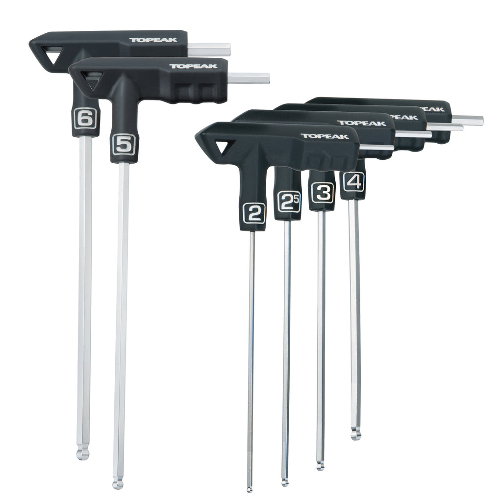 Topeak T-Handle DuoHex unbrakosett, 2/2.5/3/4/5/6 mm NO COLOUR, 2-6