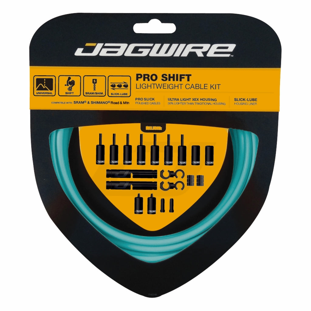 Jagwire Road/Mountain Pro, girsett, Shimano/SRAM, celeste