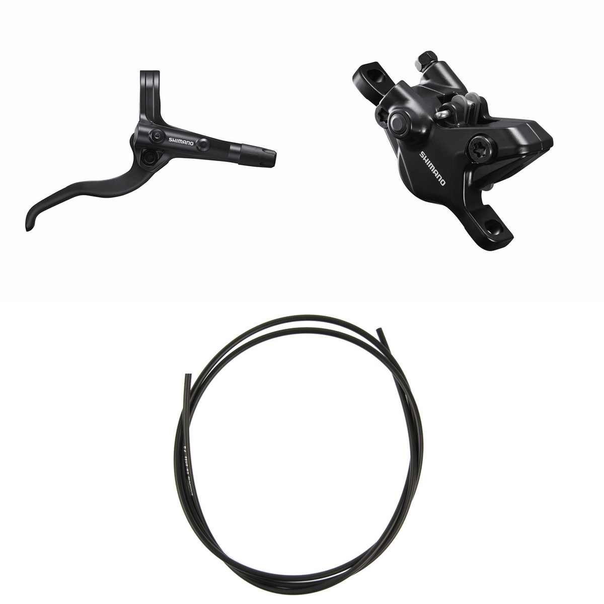 Shimano Hydraulisk skivebremssett BRMT410KTBLMT401 Høyre / bak Resin uten finne Uten adapter 1700 (sort)