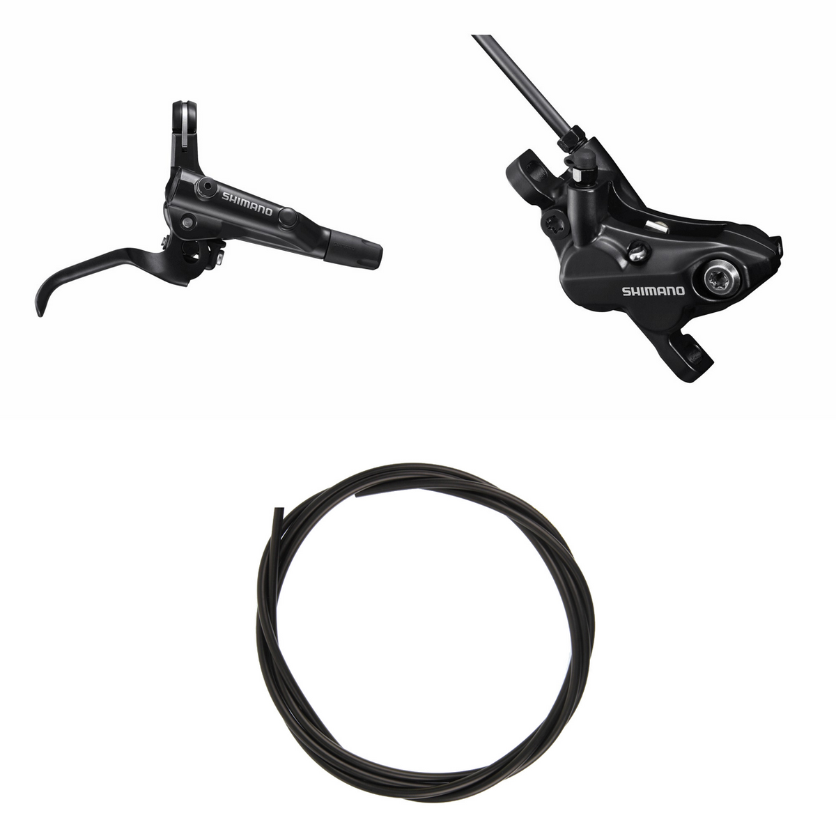 Shimano Hydraulisk skivebremssett BRMT501KITMT520 Høyre / bak Resin uten finne Uten adapter 1700 (sort)
