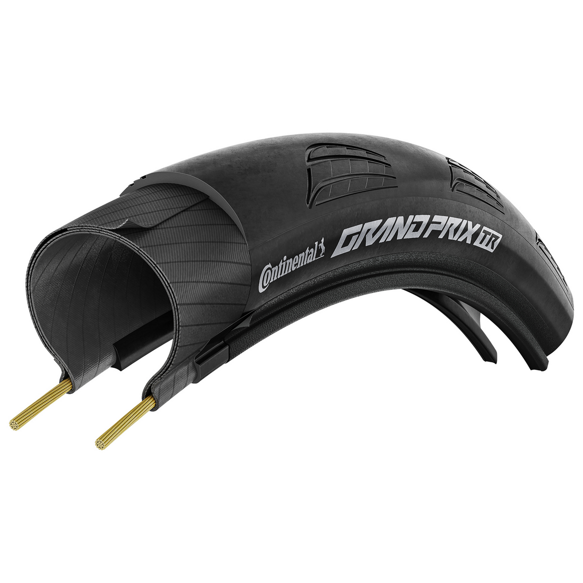 Continental Grand Prix TR 28-622/700x28C sort, folding dekk
