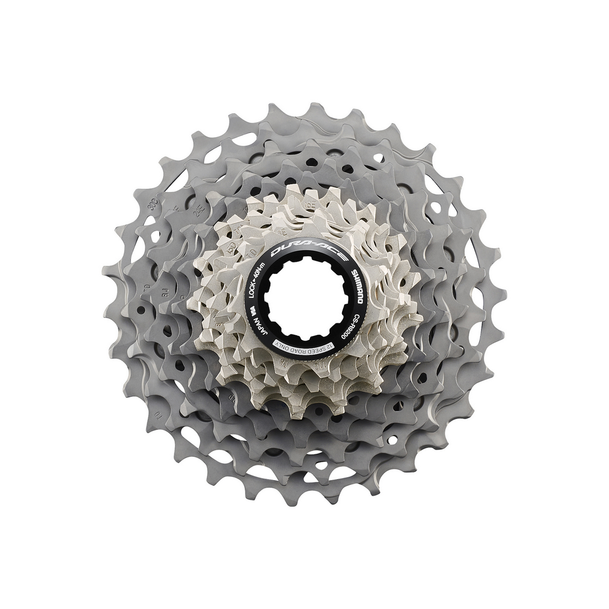 Shimano Dura-Ace Kassettannhjul CS-R9200-12 12-delt 11-12-13-14-15-16-17-19-21-24-27-30T
