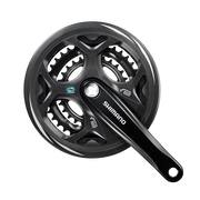 Shimano Altus Kranksett FC-M311 Square 175,0 mm 48-38-28T Svart For enhetskranklager Med kjedesikring