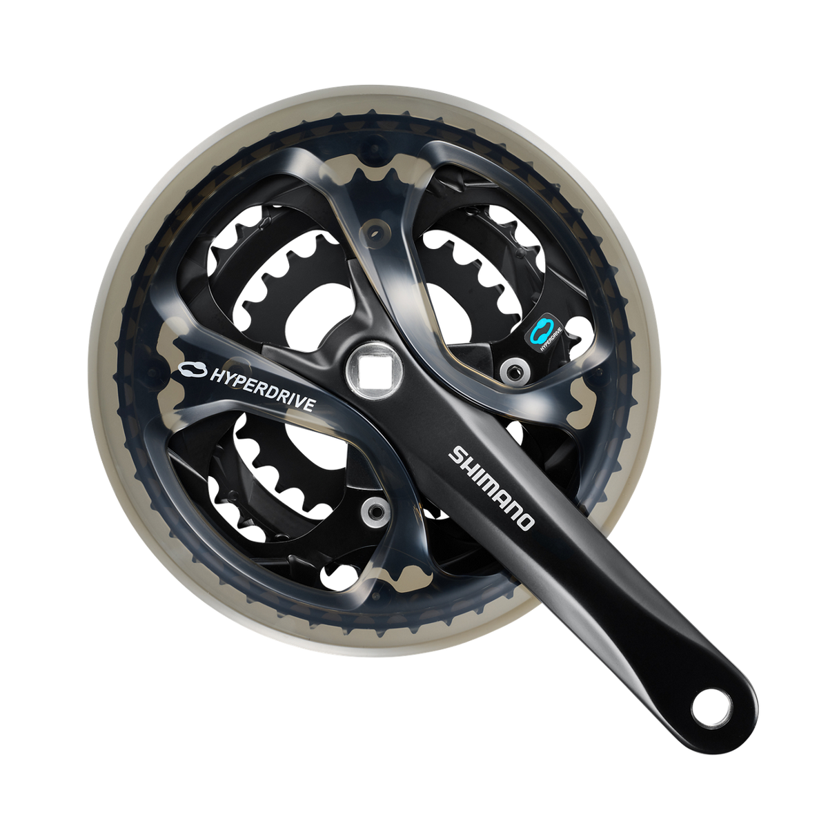 Shimano Acera Kranksett FC-M361 Square 175,0 mm 48-38-28T Svart For enhetskranklager Med kjedesikring