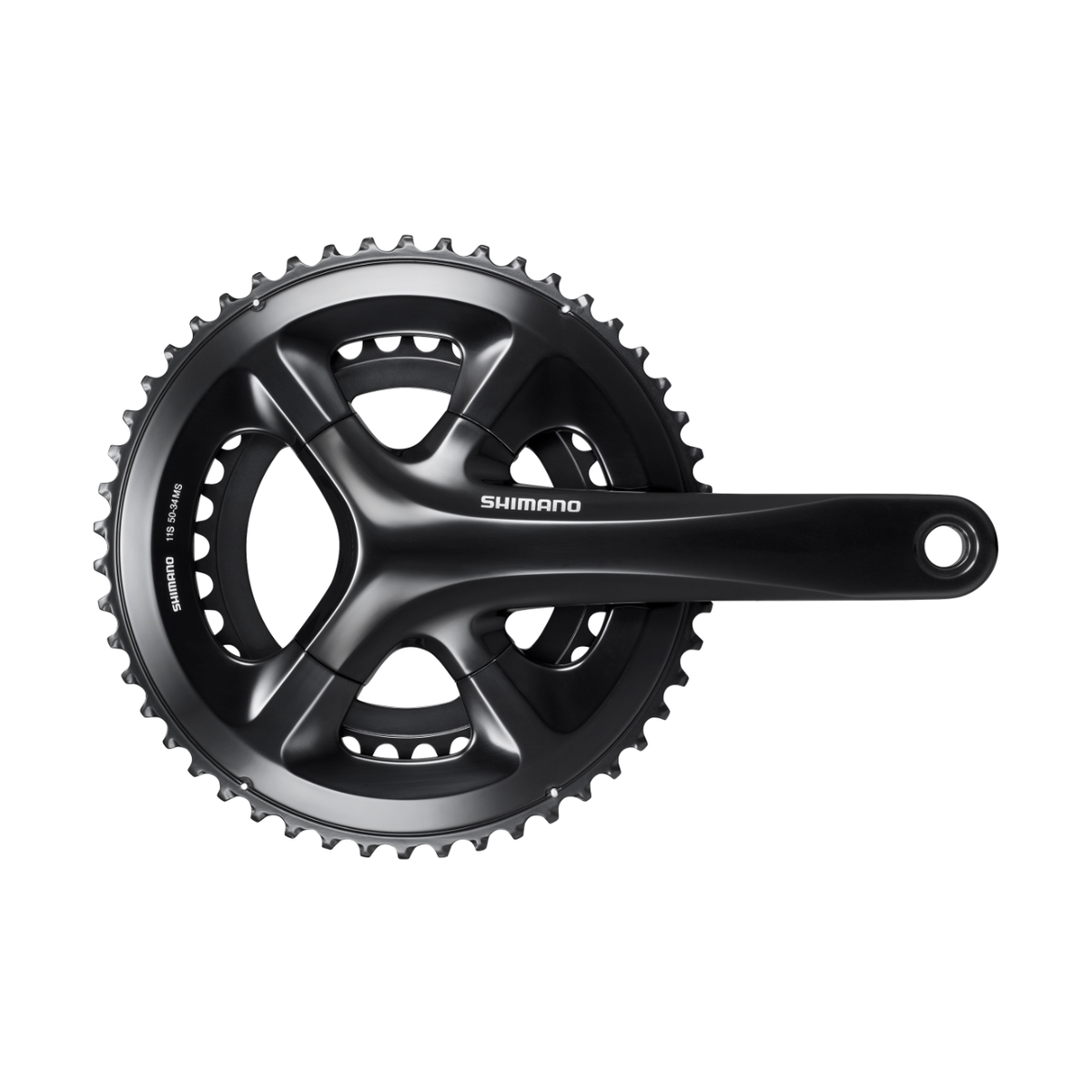 Shimano Kranksett FC-RS510 2-PIECE crankset 11-delt 172,5 mm 50–34T Svart Uten kranklagerdeler Uten cg