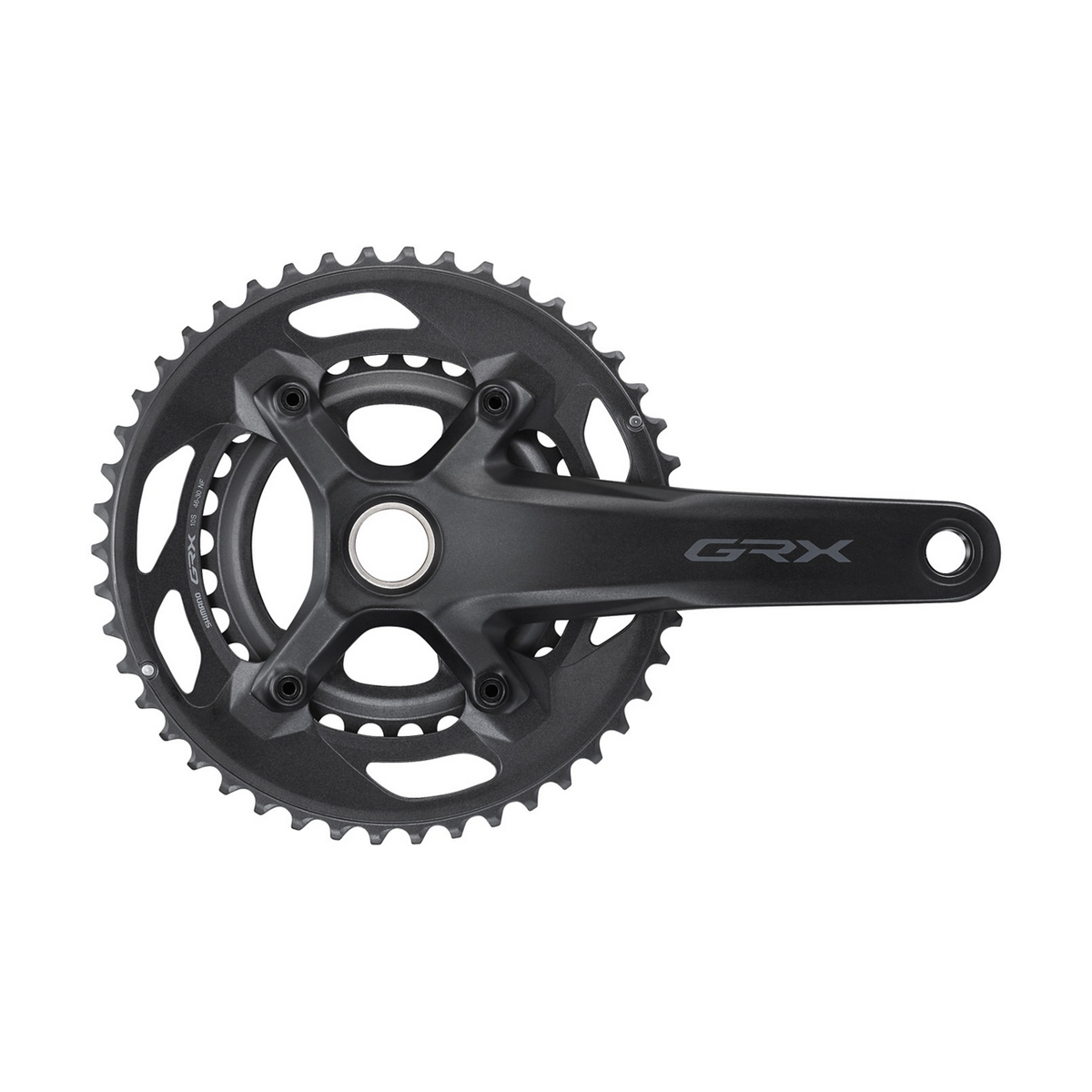 Shimano GRX Kranksett FC-RX600-10 2-PIECE crankset 10-delt 175,0 mm 46–30T Serie-farge Uten kranklagerdeler Uten cg