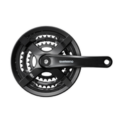 Shimano Kranksett FC-TY501 Square 8/7/6-delt 170,0 mm 48-38-28T Svart For enhetskranklager Med kjedesikring