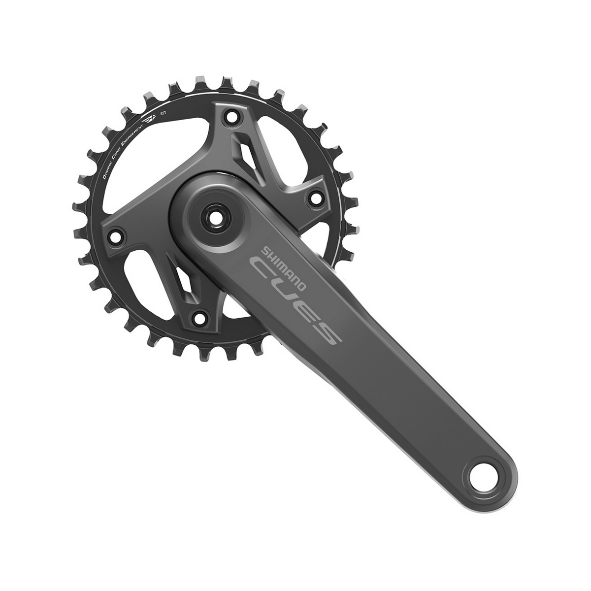Shimano CUES Kranksett FC-U6000-1 2-PIECE crankset 11/10/9-delt 175,0 mm 32T Serie-farge Uten kranklagerdeler Uten cg
