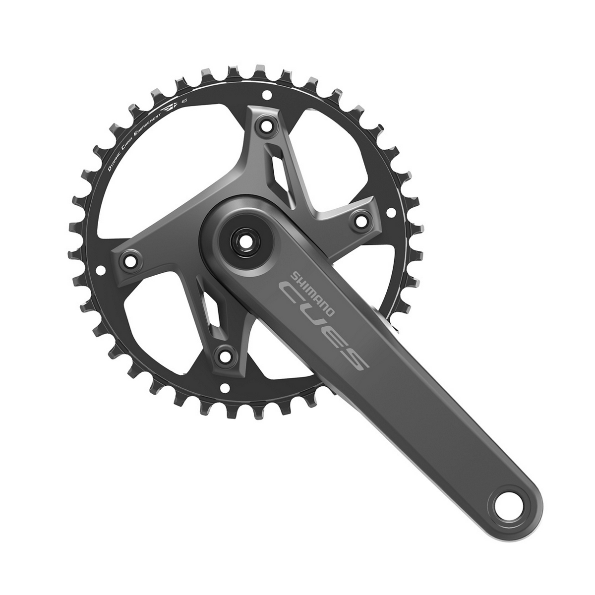 Shimano CUES Kranksett FC-U6000-1 2-PIECE crankset 11/10/9-delt 175,0 mm 40T Serie-farge Uten kranklagerdeler Uten cg