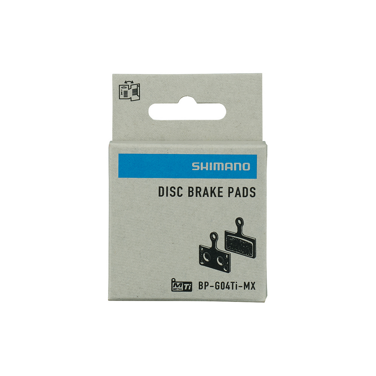 Shimano Skivebremsekloss BP-G04TI-MX metall uten 1 par