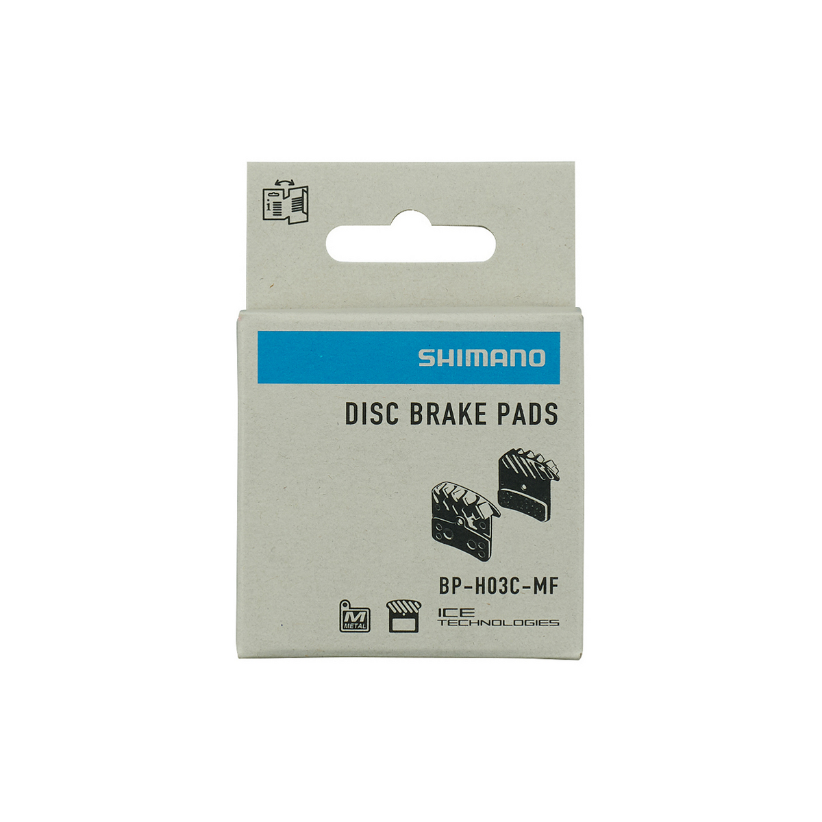 Shimano Skivebremsekloss BP-H03C-MF metall med 1 par