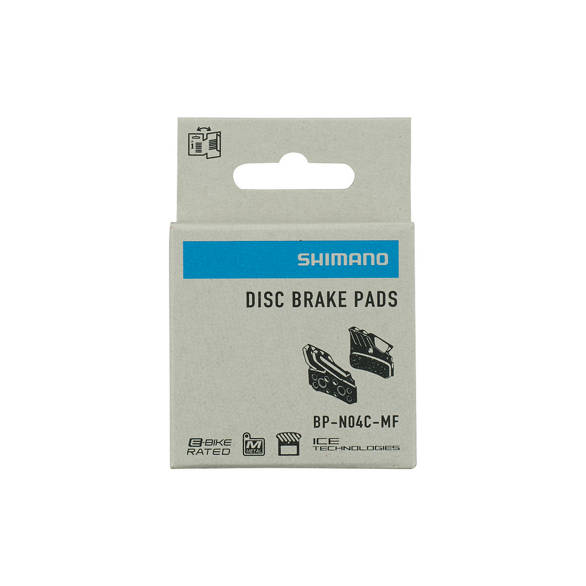 Shimano Skivebremsekloss BP-N04C-MF metall med 1 par
