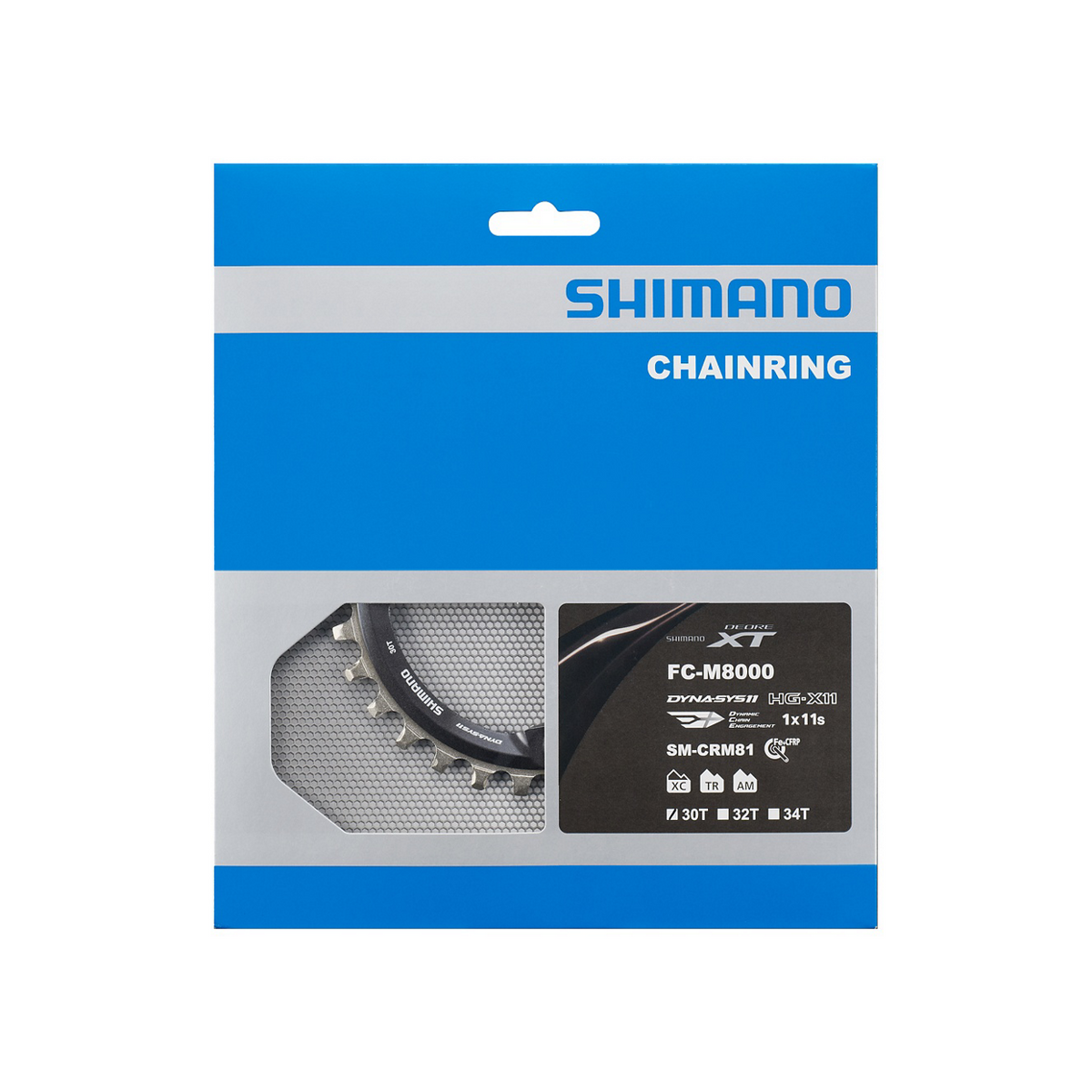 Shimano Deore XT Krankdrev SM-CRM81 11-delt 30T Serie-farge
