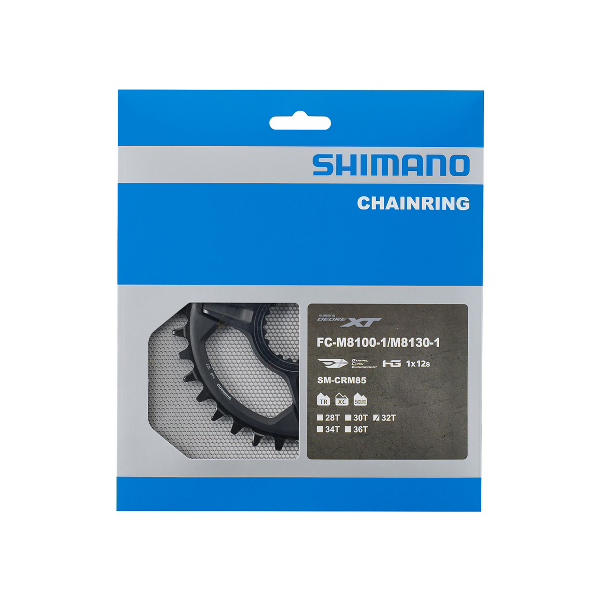 Shimano Deore XT Krankdrev SM-CRM85 12-delt 32T Serie-farge