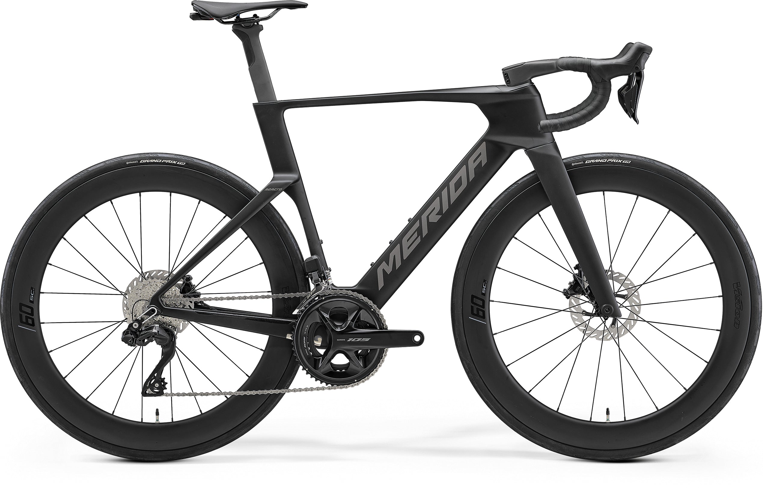 Merida Reacto 6000 — Silk Black/ Gunmetal Grey (2027)