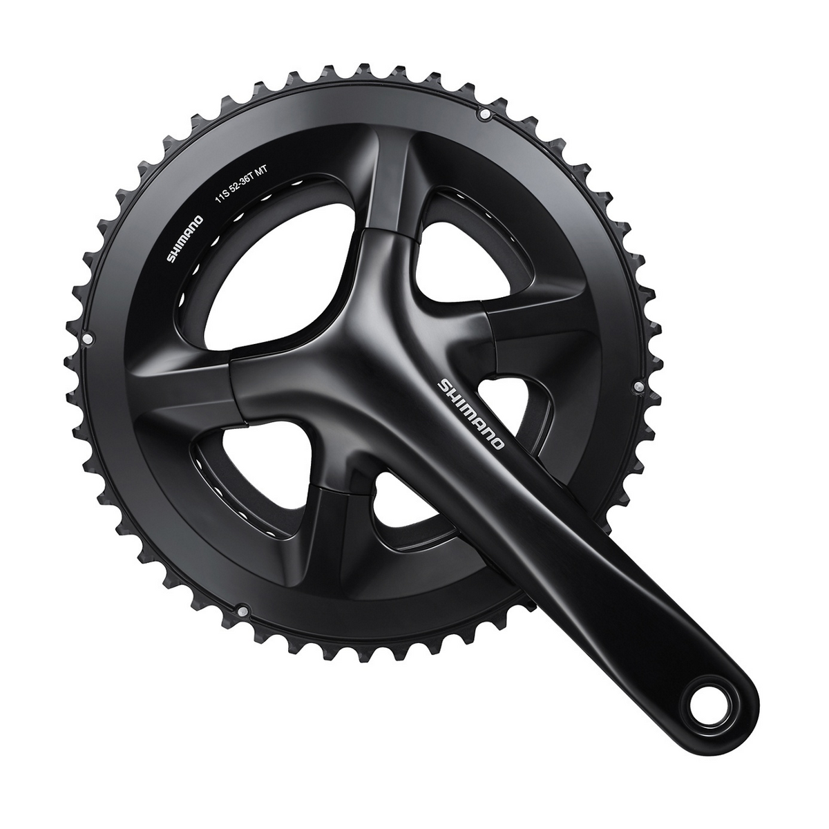 Shimano Kranksett FC-RS510 2-PIECE crankset 11-delt 172,5 mm 52-36T Svart Uten kranklagerdeler Uten cg
