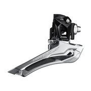 Shimano 105 Krankgir FD-R7000-F Dobbel med nedsving Påloddet Svart