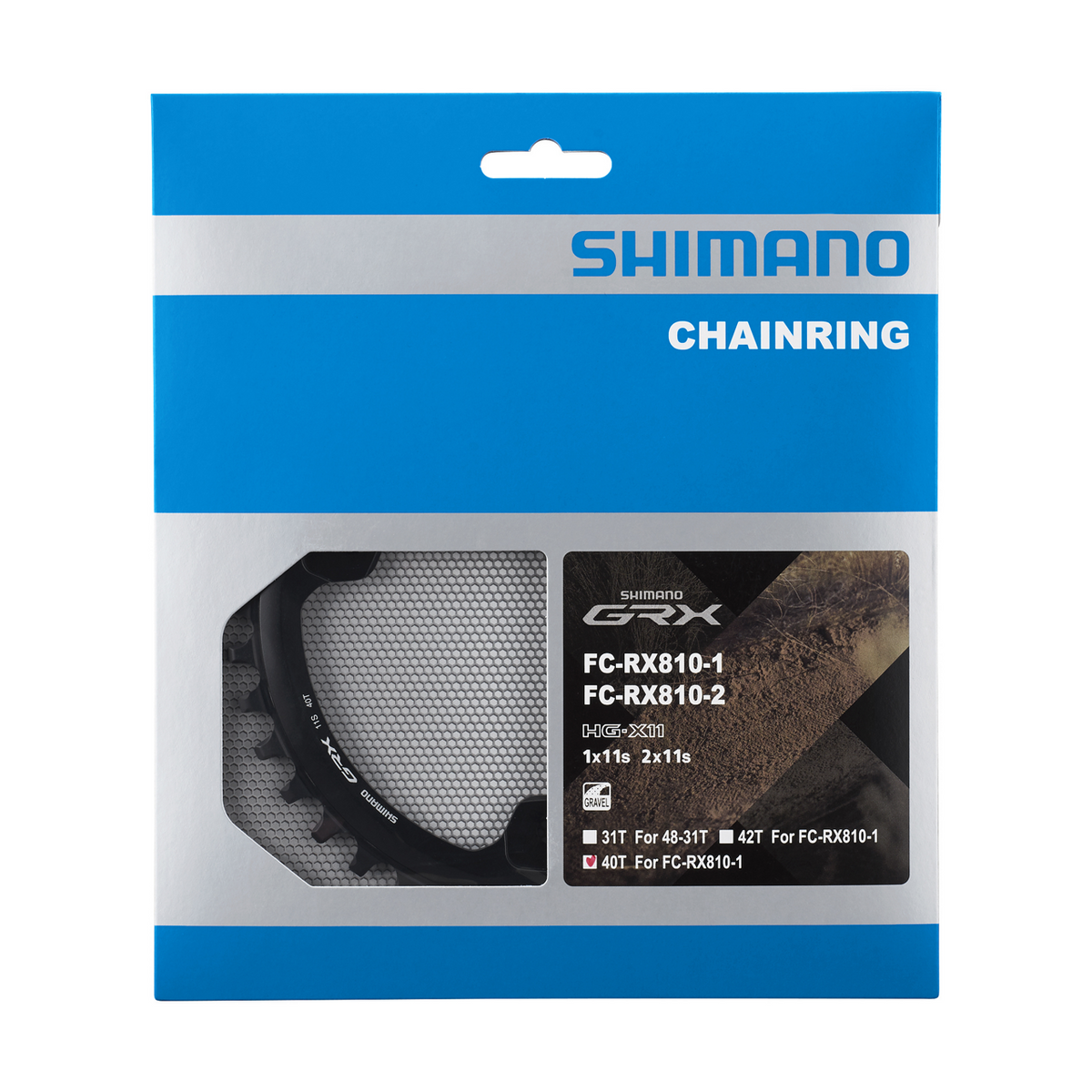 Shimano GRX Krankdrev 40T for FC-RX810-1