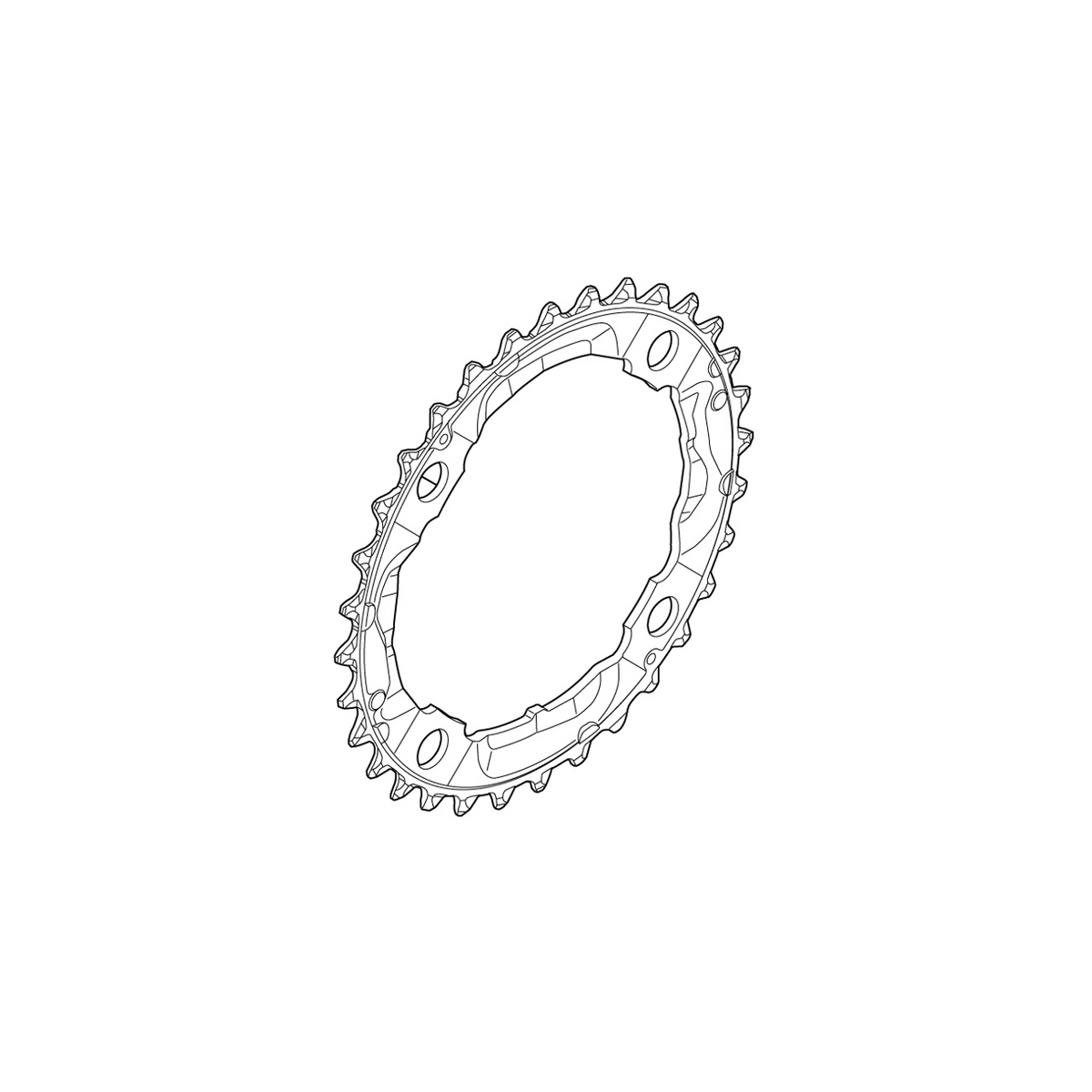 Shimano Deore Krankdrev 36T for FC-M532(Sølv)