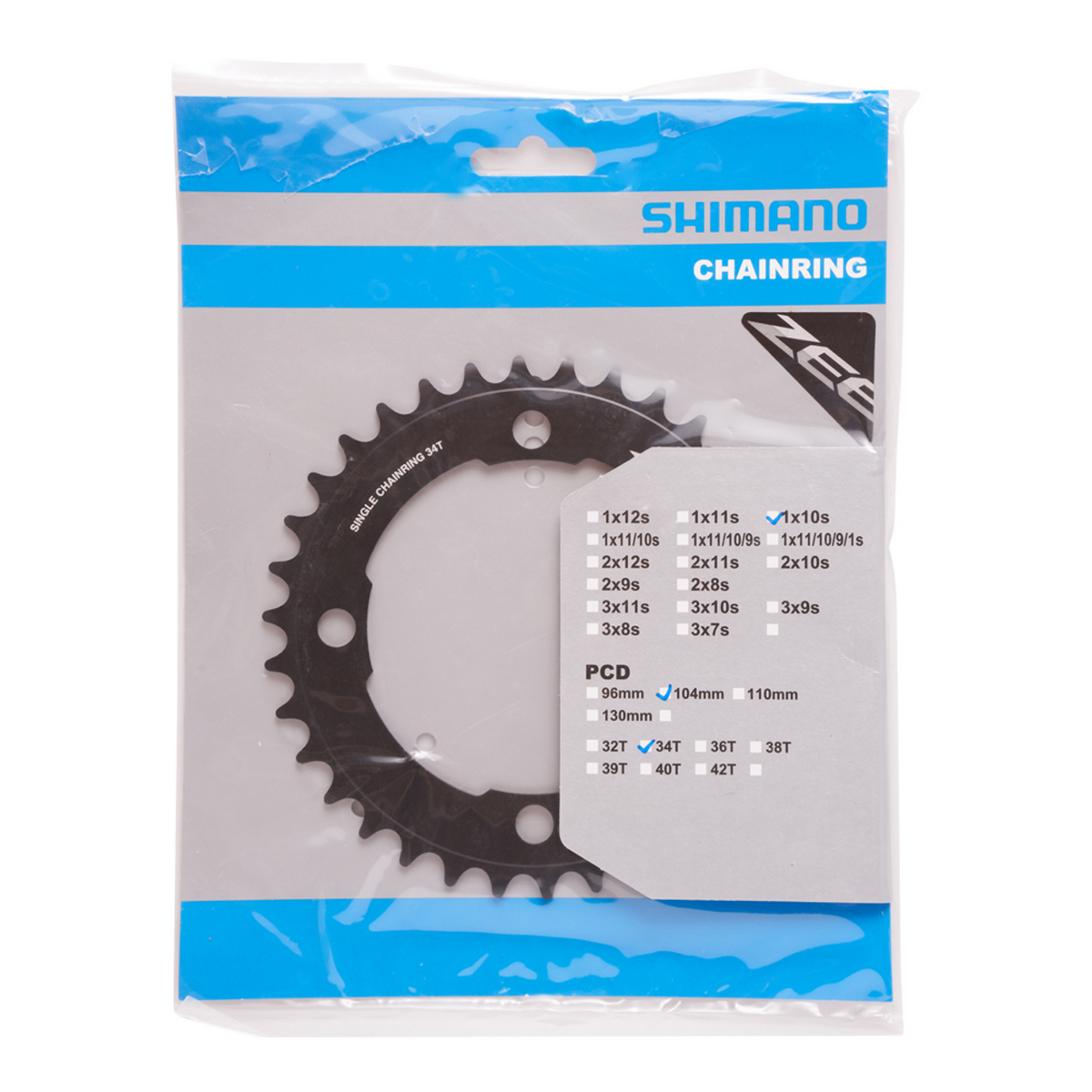 Shimano Zee Krankdrev 34T for FC-M640 FC-M645