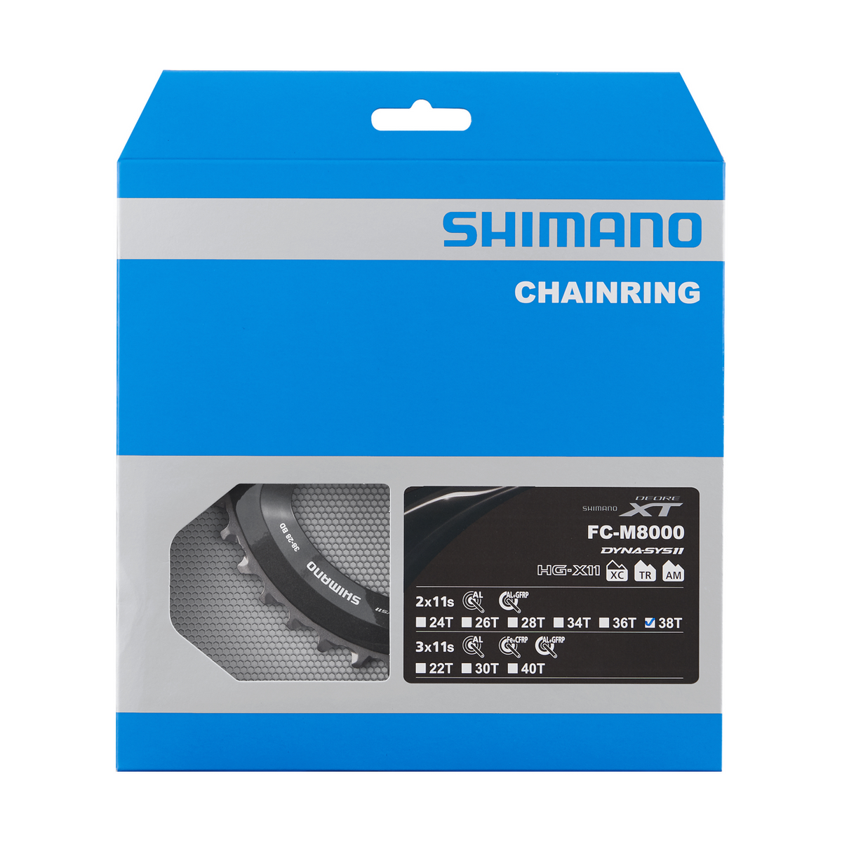 Shimano Deore XT Krankdrev 38T for FC-M8000-2/FC-M8000-B2