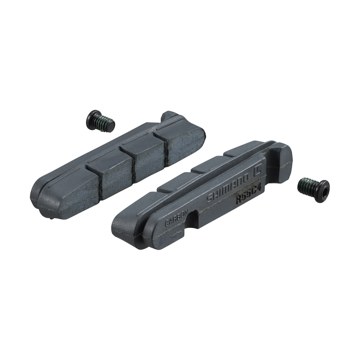 Shimano R55C4 bremsesko til kassettype og festebolter for karbonfelger (2 par)